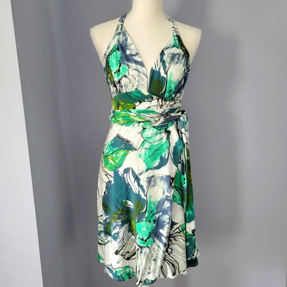 Watercolor Wrap Dress - One size